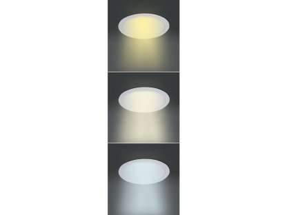 Solight LED mini panel CCT, podhľadový, 12W, 900lm, 3000K, 4000K, 6000K, okrúhly