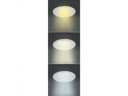 Solight LED mini panel CCT, podhľadový, 18W, 1530lm, 3000K, 4000K, 6000K, okrúhly