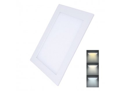 Solight LED mini panel CCT, podhľadový, 24W, 1800lm, 3000K, 4000K, 6000K, štvorcový