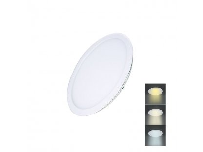Solight LED mini panel CCT, podhľadový, 6W, 450lm, 3000K, 4000K, 6000K, okrúhly