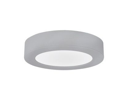 Solight LED mini panel kúpeľňový 2v1, 3CCT, podhľadový / prisadený, 12W, 1020lm, IP54, strieborna, okrúhly