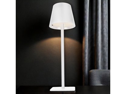 Solight LED nabíjacia lampička Lucca, 120lm, zmena CCT, stmievanie, biela