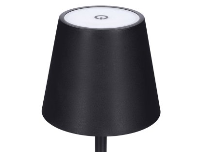 Solight LED nabíjacia lampička Lucca, 120lm, zmena CCT, stmievanie, čierna