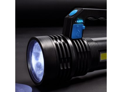 Solight LED nabíjacie svietidlo s rukoväťou a bočným svetlom, 150+100lm, Li-Ion