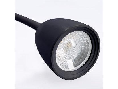 Solight LED nástenná lampička, stmievateľná, 4W, 280lm, 3000K, čierna