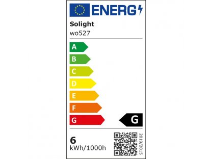 Solight LED núdzové osvetlenie, 6W, 270lm, IP65, LiFePO4 1500mAh batéria, autotest