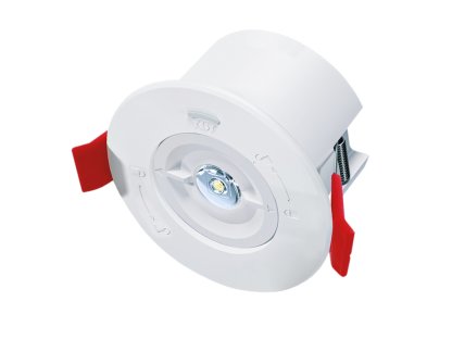 Solight LED núdzové osvetlenie podhľadové, 200lm, IP65, LiFePo4 1800mAh batéria, autotest