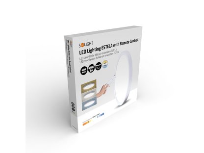 Solight LED osvětlení s dálkovým ovladačem Estela White, 60W, 4500lm, 50cm, změna chromatičnosti, stmívatelné