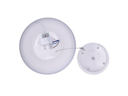 Solight LED osvetlenie Acate s ochranou proti vlhkosti, IP54, 24W, 2160lm, 3CCT, 30cm, strieborná
