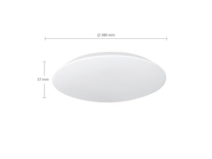 Solight LED osvetlenie Adrano s ochranou proti vlhkosti, IP54, 28W, 2380lm, 3CCT, 23cm