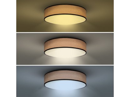 Solight LED osvetlenie s diaľkovým ovládačom Brownie, 48W, 3360lm, 40cm, zmena chromatičnosti, stmievateľné