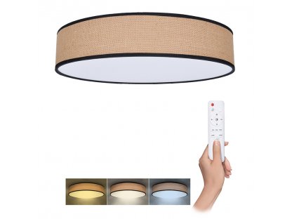 Solight LED osvetlenie s diaľkovým ovládačom Brownie, 60W, 4200lm, 50cm, zmena chromatickosti, stmievateľné