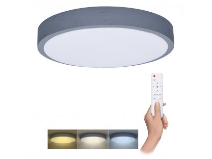 Solight LED osvetlenie s diaľkovým ovládačom Grey, 60W, 4200lm, 49cm, zmena chromatickosti, stmievateľné