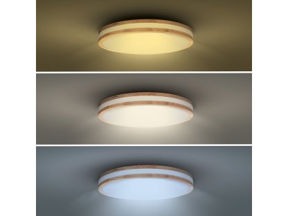 Solight LED osvetlenie s diaľkovým ovládačom Woody, 60W, 4200lm, 50cm, zmena chromatickosti, stmievateľné