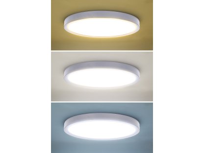 Solight LED osvetlenie s diaľkovým ovládačom Estela White, 36W, 2700lm, 30cm, zmena chromatickosti, stmievateľná