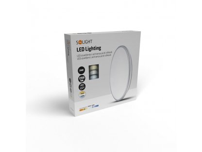 Solight LED osvetlenie s ochranou proti vlhkosti, IP54, 24W, 2150lm, 3CCT, 38cm