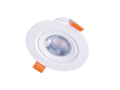 Solight LED podhľadové svietidlo bodové, 5W, 400lm, 4000K, okrúhle, biele