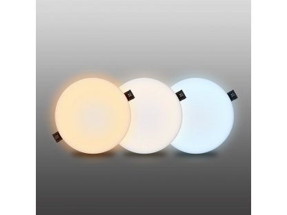 Solight LED podhľadové svietidlo CCT, IP44, 15W, 1350lm, 3000K, 4000K, 6000K, okrúhly