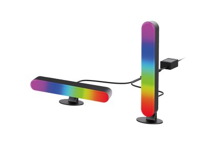 Solight LED RGB osvetlenie Gaming, diaľkový ovládač, zvukový senzor, USB