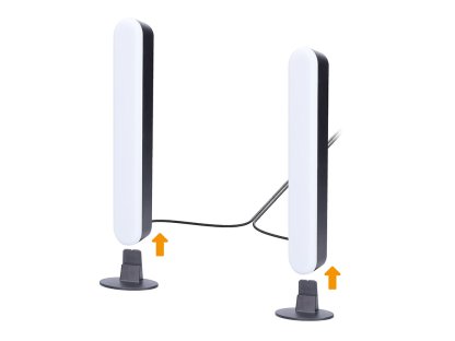 Solight LED RGB osvetlenie Gaming, diaľkový ovládač, zvukový senzor, USB