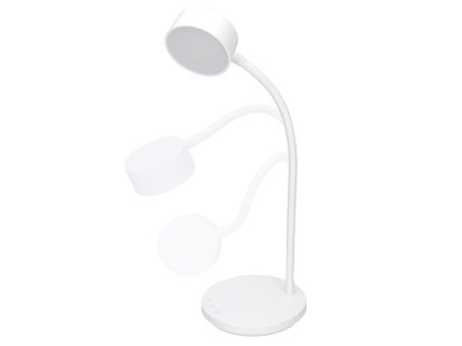 Solight LED stolná lampička, 4,5W, 300lm, 3CCT, biela, podstavec