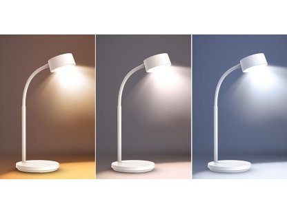 Solight LED stolná lampička, 4,5W, 300lm, 3CCT, biela, podstavec