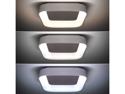 Solight LED stropné svetlo štvorcové Treviso, 48W, 2880lm, stmievateľné, diaľkové ovládanie, biela