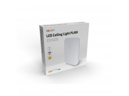 Solight LED stropné svietidlo PLAIN, 15W, 1000lm, 3000K, štvorcové, 28cm