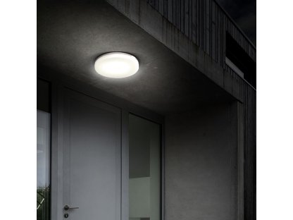 Solight LED venkovné osvetlenie, prisadené, guľaté, IP54, 15W, 1150lm, 4000K, 22cm