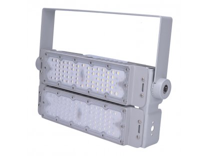 Solight LED vonkajší reflektor Pro + 2, 100W, 15000lm, 4000K, IP65, sivá