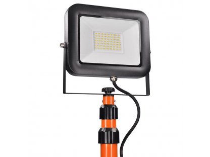 Solight LED vonkajší reflektor PRO s vysokým stojanom, 50W, 4600lm, kábel so zástrčkou, AC 230V