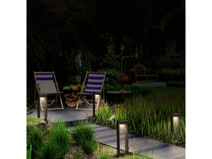 Solight LED vonkajší stĺpik Crotone 500, 7W, 450lm, 3000K, náklopný