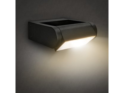 Solight LED vonkajšie nástenné osvetlenie Crotone, 7W, 450lm, 3000K, náklopné