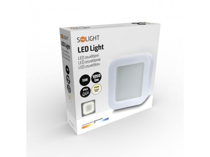 Solight LED vonkajšie osvetlenie Frame, 15W, 1050lm, 4000K, IP65, 19cm