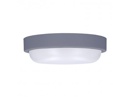 Solight LED vonkajšie osvetlenie guľaté, 13W, 910lm, 4000K, IP54, 17cm, sivá farba