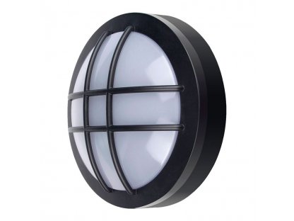 Solight LED vonkajšie osvetlenie guľaté s mriežkou, 20W, 1500lm, 4000K, IP65, 23cm, čierna