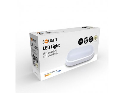 Solight LED vonkajšie osvetlenie oválne, 20W, 1500lm, 4000K, IP54, 26cm