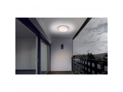 Solight LED vonkajšie osvetlenie s nastaviteľnou CCT, 12W, 900lm, 22cm, 2v1 - biely a čierny kryt