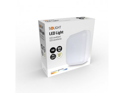Solight LED vonkajšie osvetlenie štvorcové, 13W, 910lm, 4000K, IP54, 16cm