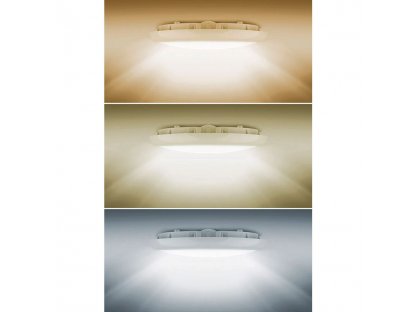 Solight LED vonkajšie stropné osvetlenie so senzorom a nastaviteľnou CCT, 20W, 1800lm, 33cm, biela farba