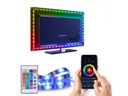 Solight LED WIFI smart RGB pásik pre TV, 4x50cm, USB