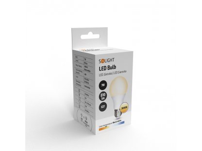 Solight LED žiarovka, klasický tvar, 7W, E27, 3000K, 270°, 810lm