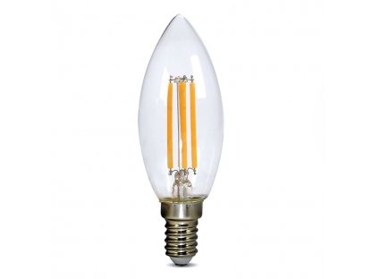 Solight LED žiarovka retro, sviečka 4W, E14, 3000K, 360°, 440lm