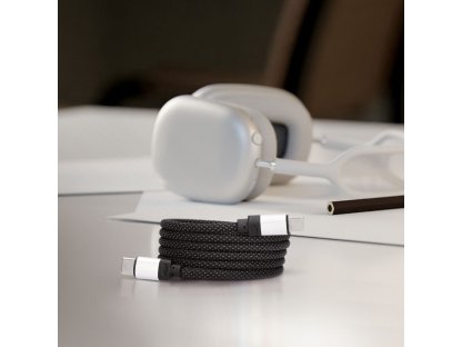 Solight magnetický USB-C 3.1 kábel, USB-C konektor - USB-C konektor, 1m