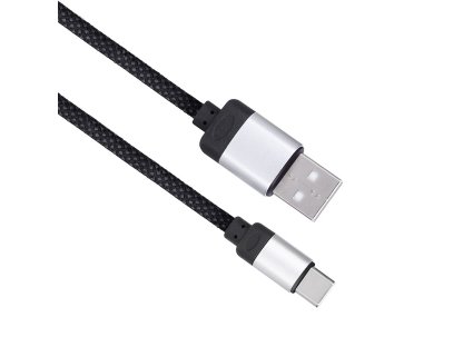 Solight magnetický USB-C kábel, USB 2.0 A konektor - USB-C konektor, 1m
