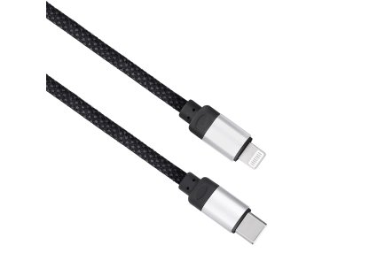 Solight magnetický USB-C/Lightning kábel, USB-C konektor - Lightning konektor, 1m