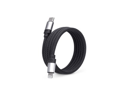 Solight magnetický USB-C/Lightning kábel, USB-C konektor - Lightning konektor, 1m