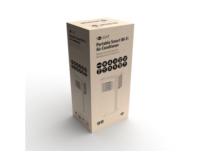 Solight mobilná klimatizácia 9000 BTU, smart WiFi, chladenie, odvlhčovanie, ventilátor