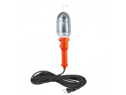 Solight montážna lampa, E27, AC 230V, 5m, oranžová s kovovou mriežkou