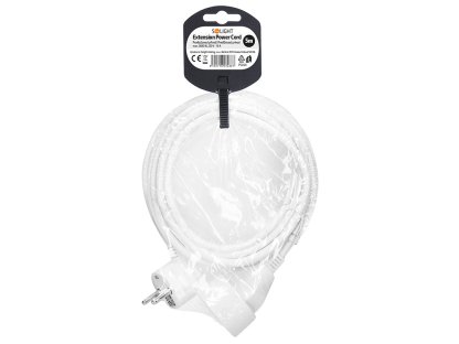 Solight predlžovací prívod 5m, 1 zásuvka, 16A/3680W, PVC, biely